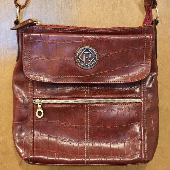Relic Handbags - Relic dark red crossbody purse
